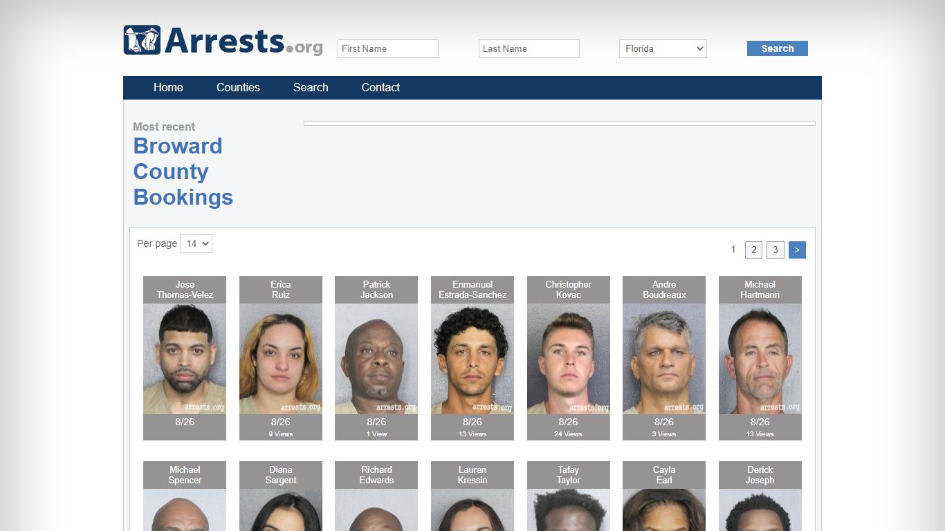 Broward County Arrests and Inmate Search